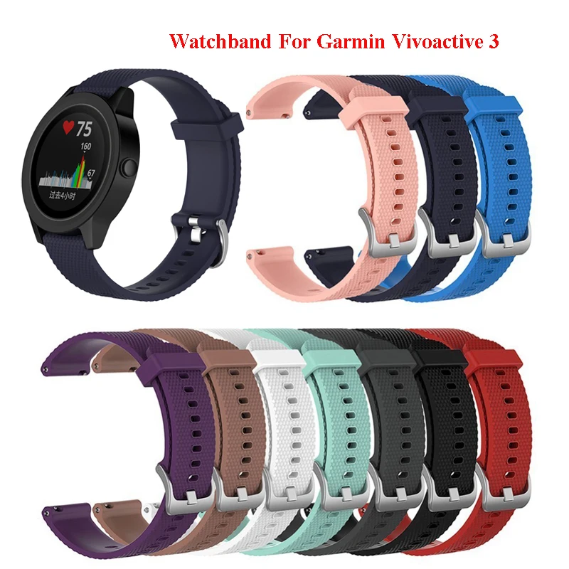 Silicone Wrist Watchband Strap for Garmin Vivoactive 3 / Vivomove HR Smart Watch Watchbands
Silicone Wrist Watchband Strap for Garmin Vivoactive 3 / Vivomove HR Smart Watch Watchbands