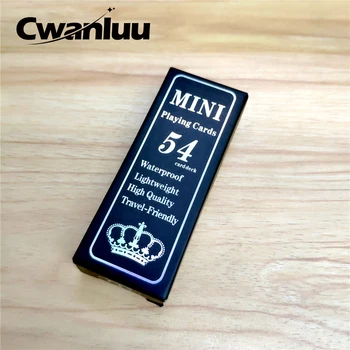 54 Card/deck New pattern Baccarat Plastic Waterproof Mini Black Playing Cards Game Texas Hold'em Poker Cards Board Games cards
54 Card/deck New pattern Baccarat Plastic Waterproof Mini Black Playing Cards Game Texas Hold'em Poker Cards Board Games cards