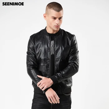 Seenimoe Motorcycle Jacket Men Moto Biker Black Leather Coat Full Sleeve PU Leather Coat Faux Leather Winter Outwear Mens Jacket
Seenimoe Motorcycle Jacket Men Moto Biker Black Leather Coat Full Sleeve PU Leather Coat Faux Leather Winter Outwear Mens Jacket