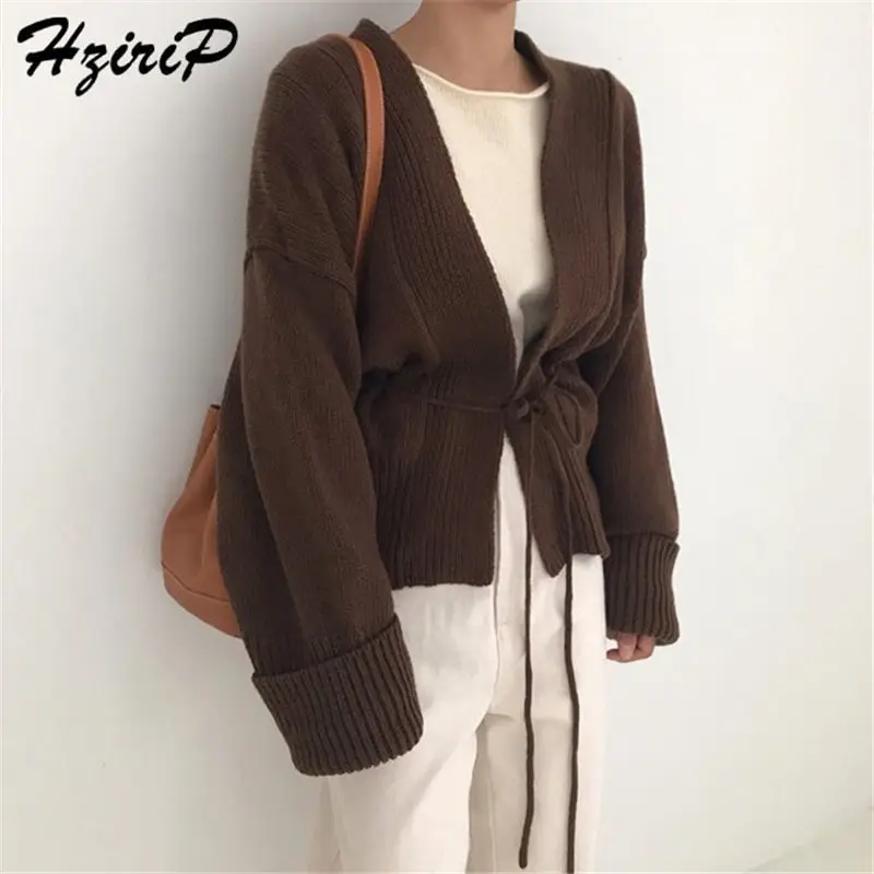 HziriP 2018 Autumn Women High Quality Comfortable Sweetest Knitted Female Simple Sweaters Cardigans Sexy All-Match Lace Up
HziriP 2018 Autumn Women High Quality Comfortable Sweetest Knitted Female Simple Sweaters Cardigans Sexy All-Match Lace Up