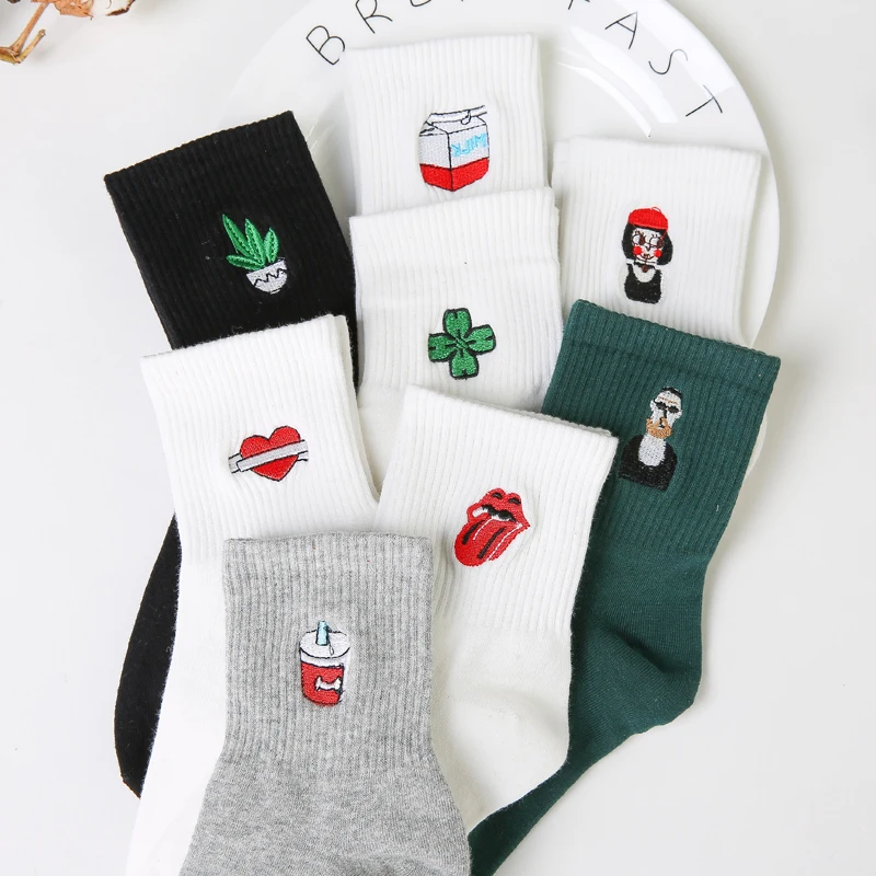 Funny Korean Women Girls Cute Cotton Crew Socks Kawaii Lip Girl Plant Pattern Harajuku Kawaii Novelty Ankle Sox Winter White
Funny Korean Women Girls Cute Cotton Crew Socks Kawaii Lip Girl Plant Pattern Harajuku Kawaii Novelty Ankle Sox Winter White