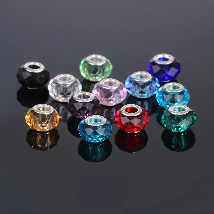 Mixed colors 12pcs/lot faceted Murano Glass Beads Crystal Charms fit European pandora Bracelets necklaces
Mixed colors 12pcs/lot faceted Murano Glass Beads Crystal Charms fit European pandora Bracelets necklaces
