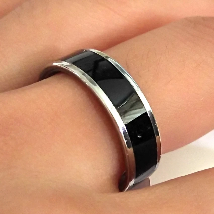 25pcs Quality Black Enamel Stainless Steel Rings 6MM Men Women Classic Band Rings Wholesale Jewelry
25pcs Quality Black Enamel Stainless Steel Rings 6MM Men Women Classic Band Rings Wholesale Jewelry