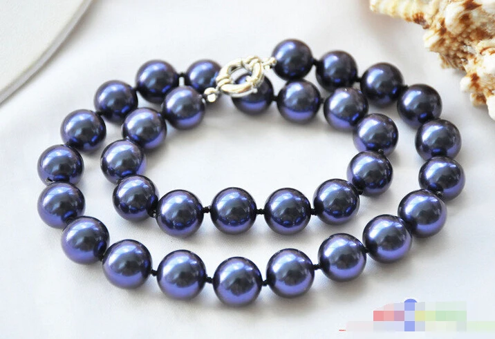 P5191 17" 12mm stone-blue SOUTH SEA SHELL PEARL NECKLACE Noble style Natural Fine jewe fast SHIPPING
P5191 17" 12mm stone-blue SOUTH SEA SHELL PEARL NECKLACE Noble style Natural Fine jewe fast SHIPPING