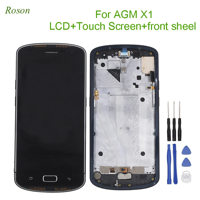 Roson AGM X1 LCD Display and Touch Screen 5.5" Digitizer With Frame Assembly Repair Parts for AGM X1
Roson AGM X1 LCD Display and Touch Screen 5.5" Digitizer With Frame Assembly Repair Parts for AGM X1