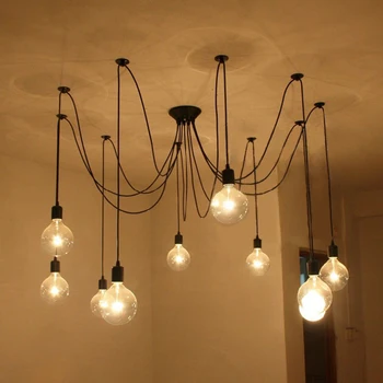 Chandelier spider office creative personality art vintage bar long clothing store shop chandelier led lighting fixture black led
Chandelier spider office creative personality art vintage bar long clothing store shop chandelier led lighting fixture black led