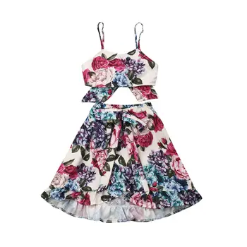 1-6Y Summer Toddler Kids Baby Girl Floral Strap Crop Tops Long Skirt Bowknot 2PCS Outfits Princess Girls Boho Clothes Set
1-6Y Summer Toddler Kids Baby Girl Floral Strap Crop Tops Long Skirt Bowknot 2PCS Outfits Princess Girls Boho Clothes Set
