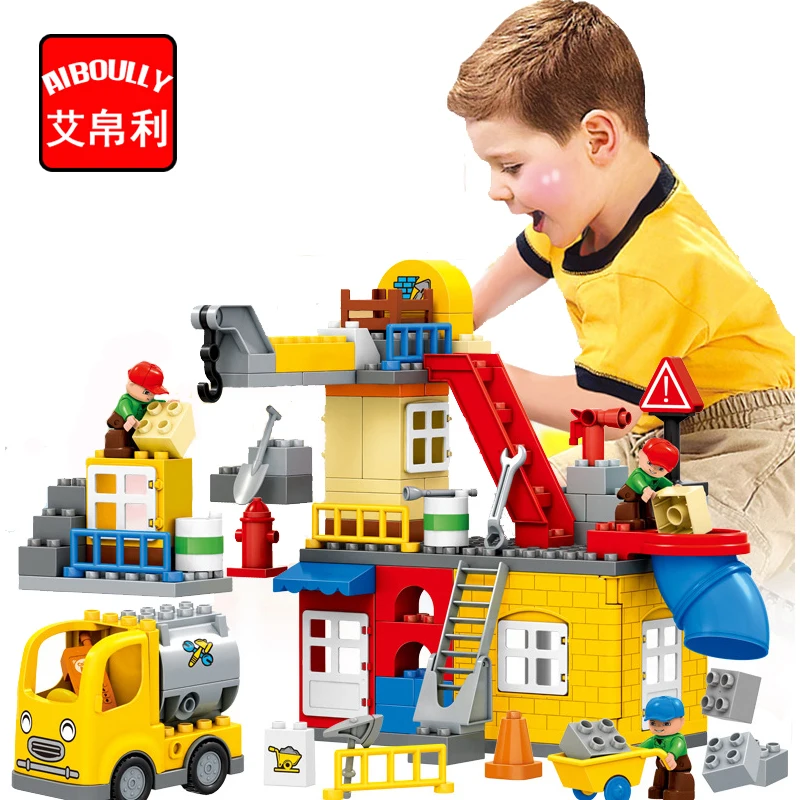 NEW HM037 Urban Construction Engineering Team Children's Assembled Building Blocks Compatible Duploe Toys For children
NEW HM037 Urban Construction Engineering Team Children's Assembled Building Blocks Compatible Duploe Toys For children