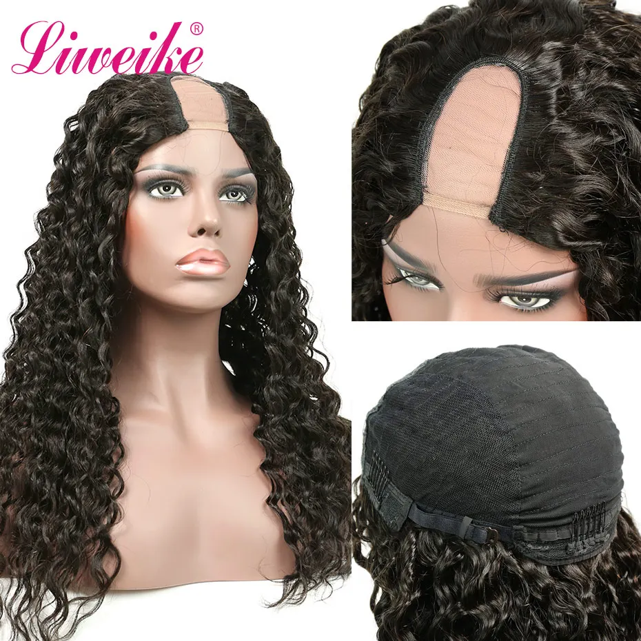 Liweike Deep Wave U Part Wigs 2*4 Size Brazilian 1B Color Lace Front Remy Human Hair Wigs 150% Density Full Ends 12-24 Inch Wig
Liweike Deep Wave U Part Wigs 2*4 Size Brazilian 1B Color Lace Front Remy Human Hair Wigs 150% Density Full Ends 12-24 Inch Wig