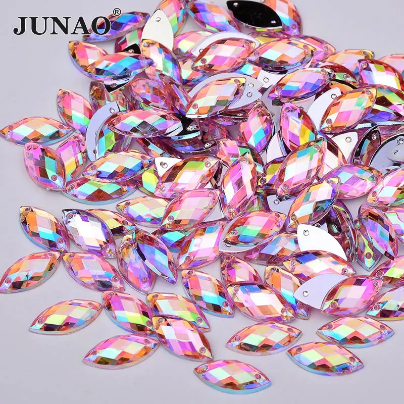JUNAO 7*15mm Sew On Pink AB Horse Eye Rhinestones Sewing Acrylic Crystal Stones Flat Back Strass Appliques for Clothes Crafts
JUNAO 7*15mm Sew On Pink AB Horse Eye Rhinestones Sewing Acrylic Crystal Stones Flat Back Strass Appliques for Clothes Crafts