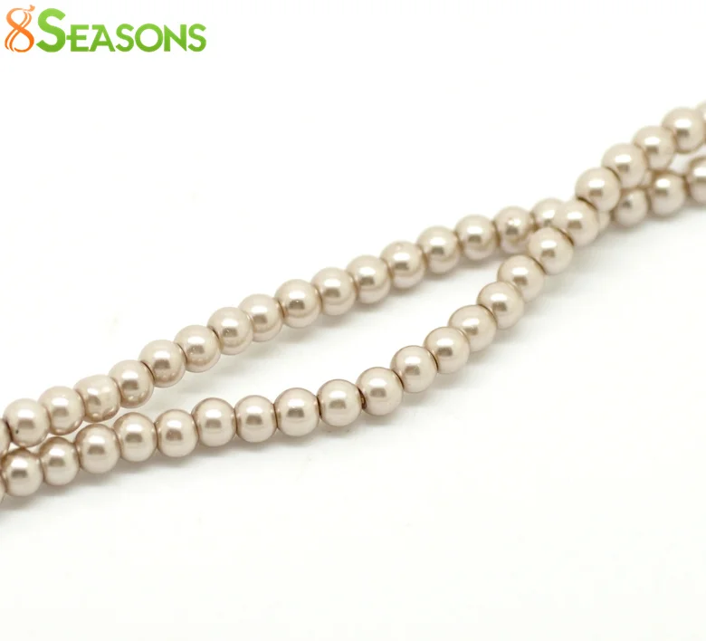 8SEASONS 5 Strands Light Coffee Glass imitation pearls Round Beads 4mm( 1/8") Dia. 82cm long (B19055),
8SEASONS 5 Strands Light Coffee Glass imitation pearls Round Beads 4mm( 1/8") Dia. 82cm long (B19055),