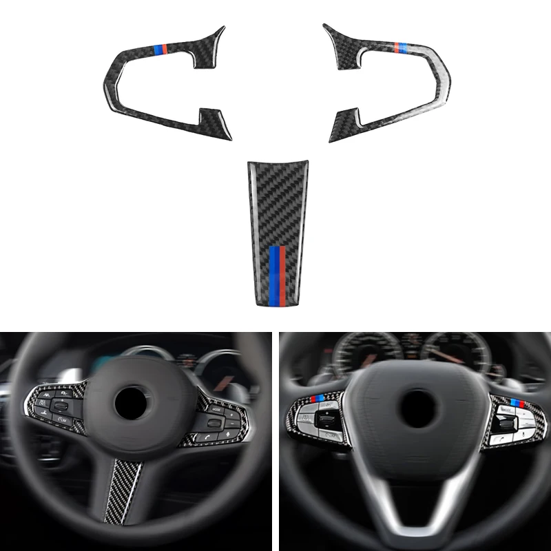 Car Styling Real Carbon Fiber Steering Wheel Button Cover Protective Trim For BMW 5 Series G30 G38 X3 G01 G08
Car Styling Real Carbon Fiber Steering Wheel Button Cover Protective Trim For BMW 5 Series G30 G38 X3 G01 G08