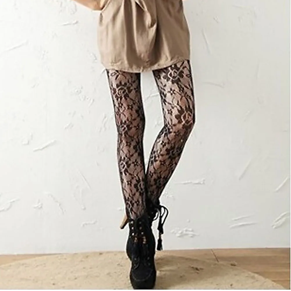 Women Sexy Rose Pattern Pantyhose Stocking Hollow Elastic Black Hosiery Tights
Women Sexy Rose Pattern Pantyhose Stocking Hollow Elastic Black Hosiery Tights