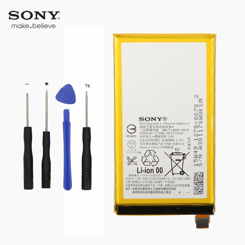 New Original Sony LIS1547ERPC Battery For SONY Z2A Z2 MINI ZL2 SOL25 D6563 Z2MINI 3000mAh
New Original Sony LIS1547ERPC Battery For SONY Z2A Z2 MINI ZL2 SOL25 D6563 Z2MINI 3000mAh