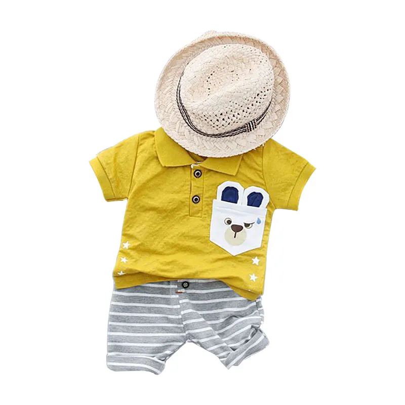 Male baby lapel suit cotton cartoon suit 2019 summer new children's clothing Korean children's clothing two-piece
Male baby lapel suit cotton cartoon suit 2019 summer new children's clothing Korean children's clothing two-piece