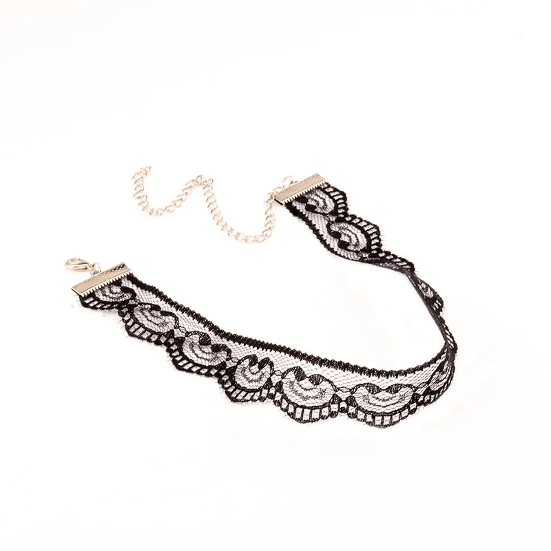 Черное Сексуальное Кружевное колье ожерелье для женщин ювелирные аксессуары