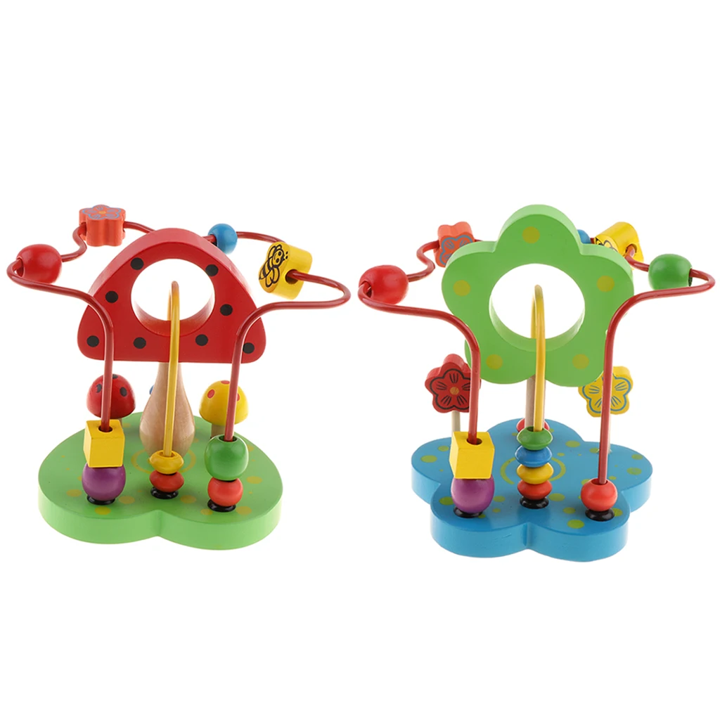 Mini Wooden Bead Maze Toy for Toddlers Early Development Education