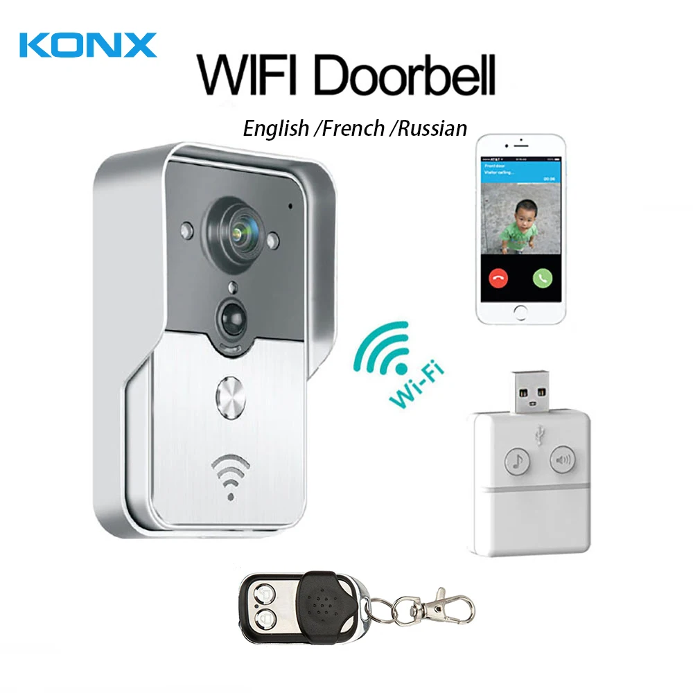 Smart wireless Wifi Video intercom With Remote Controller and indoor doorbell Support 3G 4G Motion Detection Alarm IOS Android
Smart wireless Wifi Video intercom With Remote Controller and indoor doorbell Support 3G 4G Motion Detection Alarm IOS Android