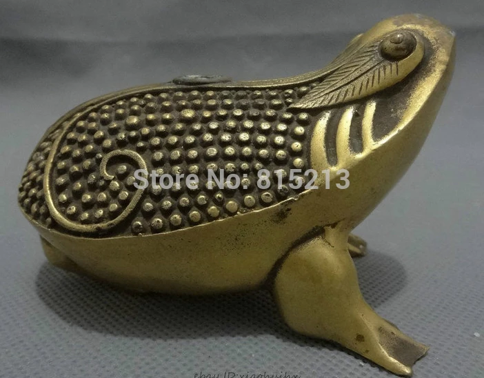 bi0011663 10CM Folk Chinese Bronze FengShui Wealth Jump Hoptoad Toad Frog Statue Animals
bi0011663 10CM Folk Chinese Bronze FengShui Wealth Jump Hoptoad Toad Frog Statue Animals