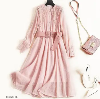 European style 2019 New arrivals summer Spring fashion women clothes temperament solid color vintage dress T3377
European style 2019 New arrivals summer Spring fashion women clothes temperament solid color vintage dress T3377