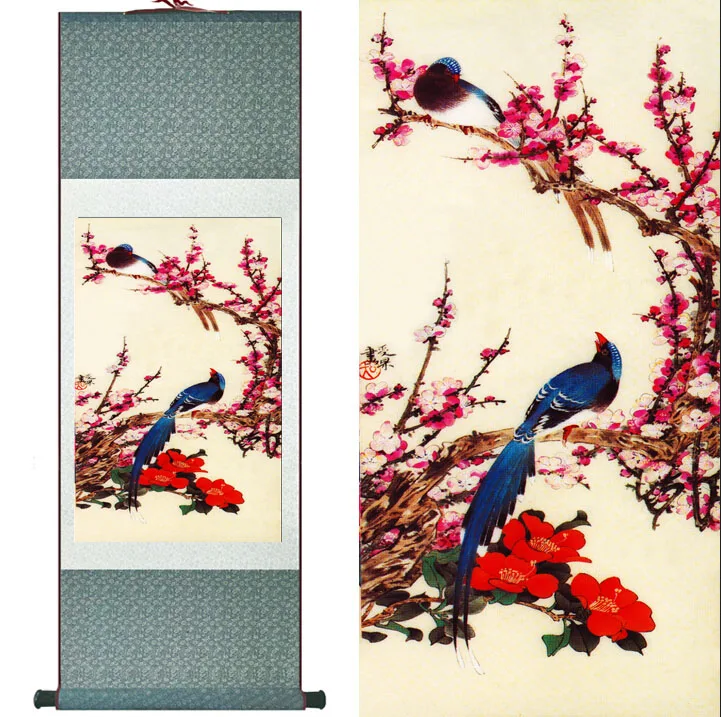 Spring pictures Birds and flower Painting Home Office Decoration Chinese scroll painting birds paintingPrinted painting
Spring pictures Birds and flower Painting Home Office Decoration Chinese scroll painting birds paintingPrinted painting