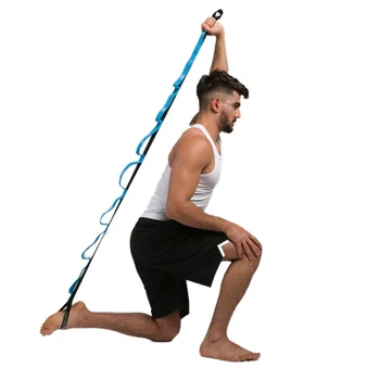 2M Yoga Stretch Strap Elasticity Yoga Strap with Multiple Grip Loops Hot Yoga Physical Therapy Greater Flexibility