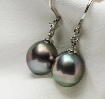 Free Shipping 10.2mm Peacock Green Genuine Tahitian Pearl Diamond Drop Earrings 18k White Gold
Free Shipping 10.2mm Peacock Green Genuine Tahitian Pearl Diamond Drop Earrings 18k White Gold