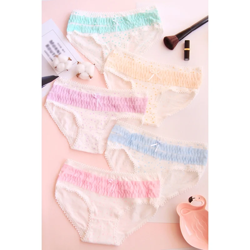 6 Color Lace Elegant Briefs For Women Cute Bow Dot Comfortable Sweet Panties for Young Ladies Panties Set Underwear Lingerie
6 Color Lace Elegant Briefs For Women Cute Bow Dot Comfortable Sweet Panties for Young Ladies Panties Set Underwear Lingerie