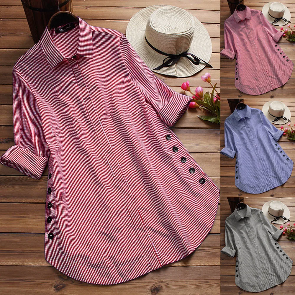 Summer Tops Women's Long Sleeve Lattice Button Casual Tops Shirt Loose Plus Size Blouse Blusas Femininas#LSJ
Summer Tops Women's Long Sleeve Lattice Button Casual Tops Shirt Loose Plus Size Blouse Blusas Femininas#LSJ