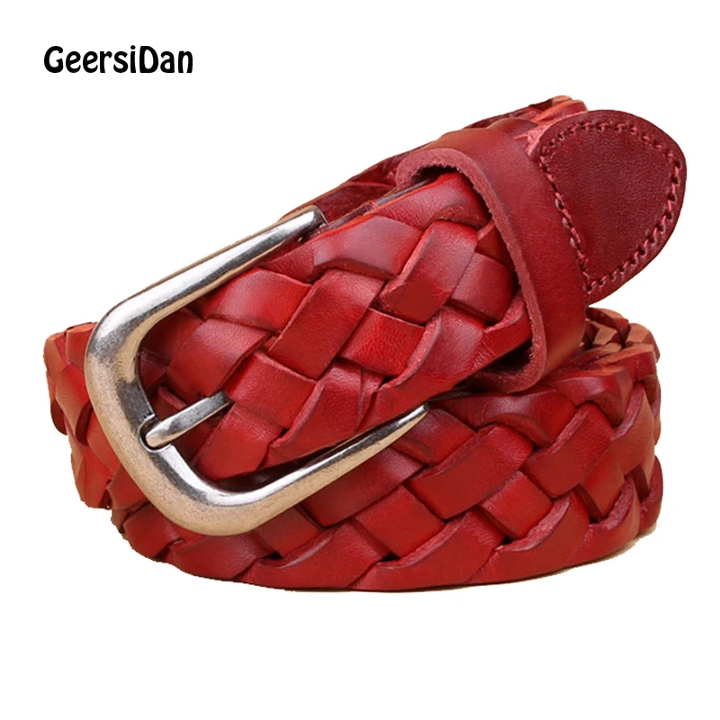 GEERSIDAN New Fashion decoration Genuine Leather belt for women Brand luxury high quality Weaving Retro pin buckle women's belt
GEERSIDAN New Fashion decoration Genuine Leather belt for women Brand luxury high quality Weaving Retro pin buckle women's belt