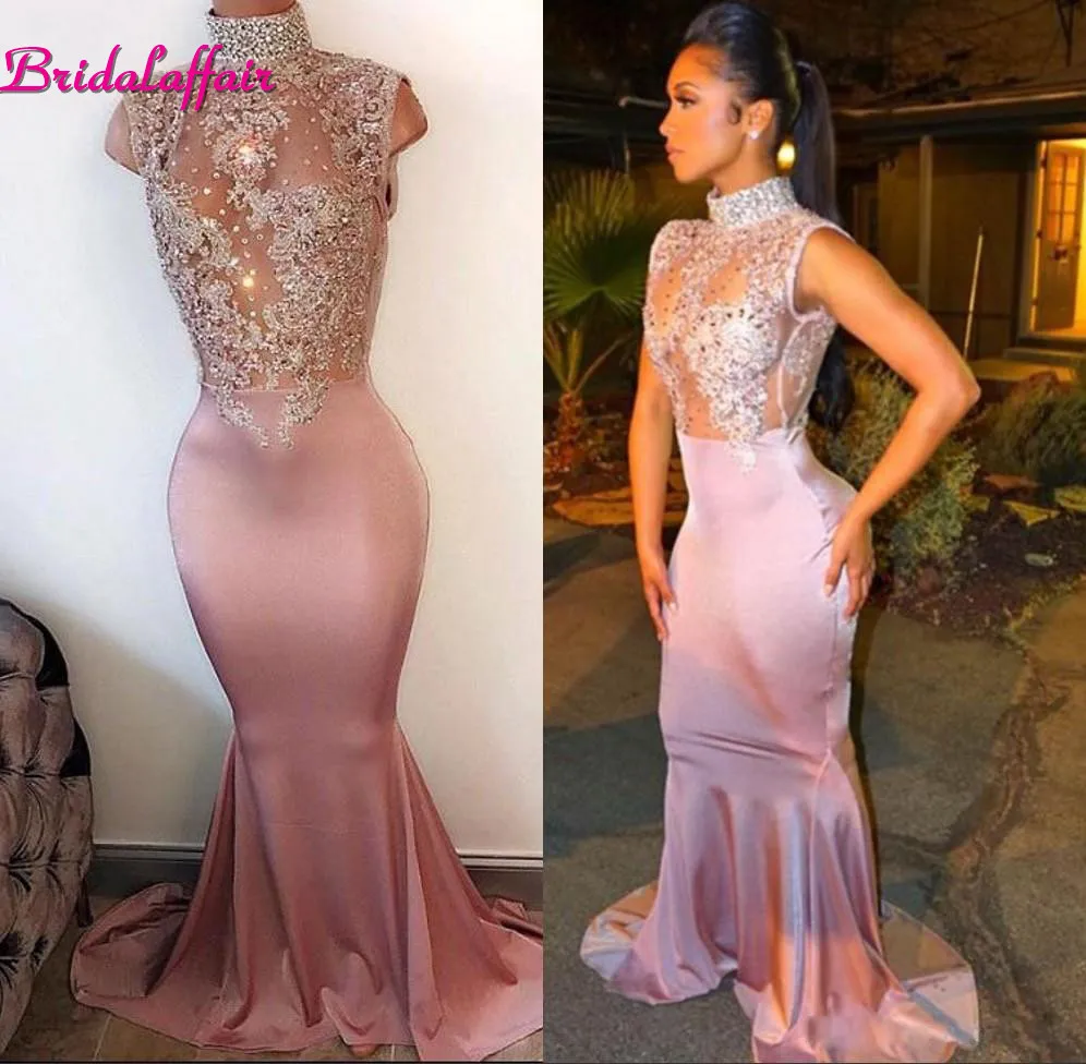 2018 Elegant Mermaid Prom Party Dresses High Neck Pearls Sleeveless Lace-Appliques Prom Dress Crystal Beaded Evening Gowns
2018 Elegant Mermaid Prom Party Dresses High Neck Pearls Sleeveless Lace-Appliques Prom Dress Crystal Beaded Evening Gowns