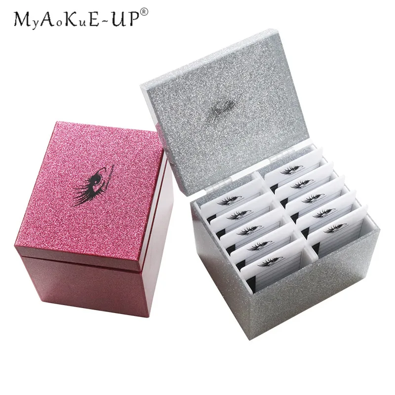 10 Layers False Eyelash Storage Box Acrylic Pallet Case Volume Display Stand Container Makeup Tools
10 Layers False Eyelash Storage Box Acrylic Pallet Case Volume Display Stand Container Makeup Tools