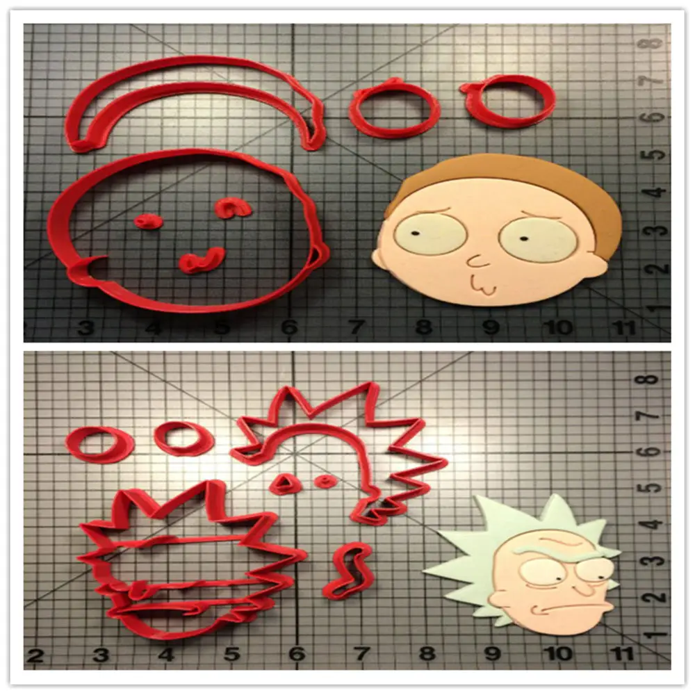 Cartoon TV Rick And Morty Character Cookie Cutters Custom Made 3D Printed Fondant Cupcake Top Baking Cookie Cake Decoration Tool
Cartoon TV Rick And Morty Character Cookie Cutters Custom Made 3D Printed Fondant Cupcake Top Baking Cookie Cake Decoration Tool