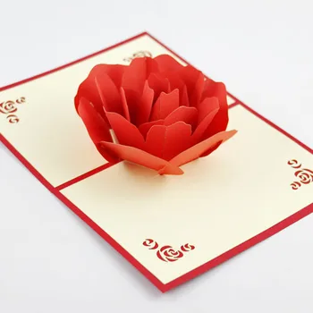 Qubiclife 3D rose love handmade DIY creative large hollow three-dimensional paper cards
Qubiclife 3D rose love handmade DIY creative large hollow three-dimensional paper cards