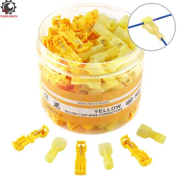 120PCS T-tap Wire Connectors Quick Splice Wire Terminals T-Tap Self-stripping with Nylon Fully Insulated Male Quick Disconnects
120PCS T-tap Wire Connectors Quick Splice Wire Terminals T-Tap Self-stripping with Nylon Fully Insulated Male Quick Disconnects