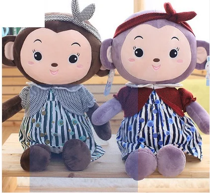 Фото Талисман обезьянка кукла плюшевые игрушки большой галстук ткань ежегодная для