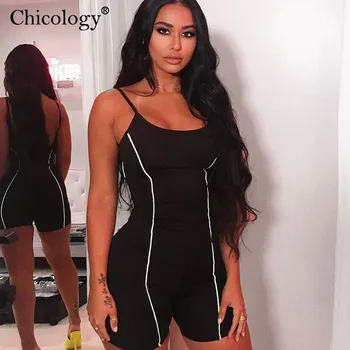 Chicology reflective stripe backless romper women thin spaghetti straps short playsuit 2019 summer female clothes sexy outfit
Chicology reflective stripe backless romper women thin spaghetti straps short playsuit 2019 summer female clothes sexy outfit