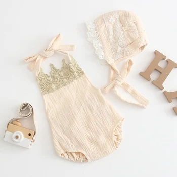 0-3T Newborn Summer Style Infant Baby Girls Clothes Sleeveless Romper + Headband+Hat 3pcs Lace Design Outfit Kids Clothing Set
0-3T Newborn Summer Style Infant Baby Girls Clothes Sleeveless Romper + Headband+Hat 3pcs Lace Design Outfit Kids Clothing Set