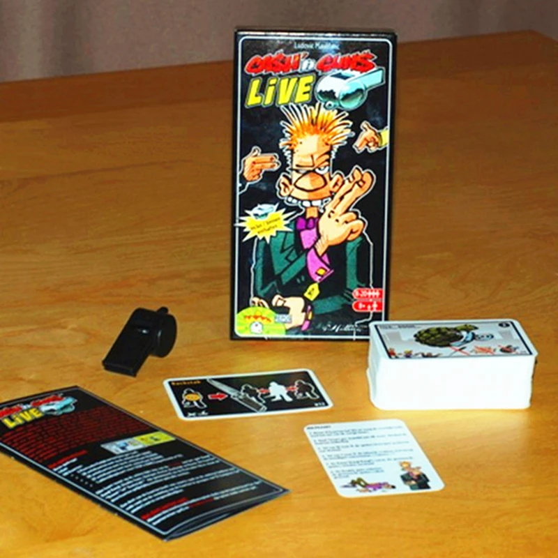 Cash'n Guns Live Card Game 8-20 Players Funny Cards Game Classic Send English Instructions Free Shipping3
Cash'n Guns Live Card Game 8-20 Players Funny Cards Game Classic Send English Instructions Free Shipping3