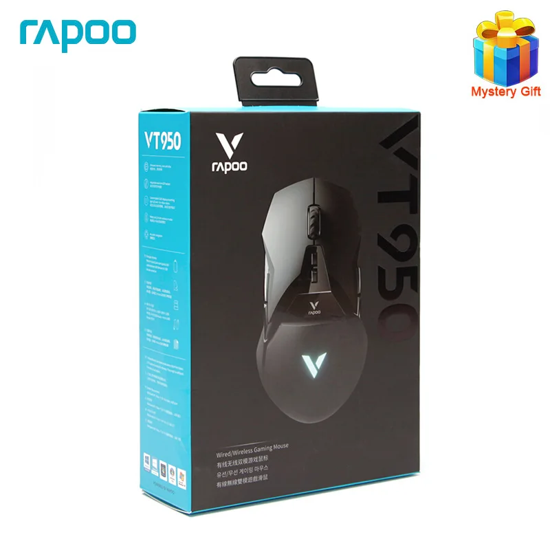 Rapoo VT950 Original RGB Gaming Mouse 2.4G Wireless Mouse with 16000DPI 11 Buttons for Mouse Gamer PUBG Overwatch LOL
Rapoo VT950 Original RGB Gaming Mouse 2.4G Wireless Mouse with 16000DPI 11 Buttons for Mouse Gamer PUBG Overwatch LOL