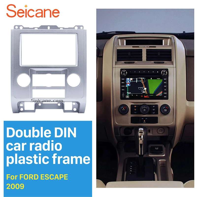 Seicane Silver 2Din Car DVD Radio Fascia Frame Panel for 2007 2008 2009 2010 2011 2012 Ford Escape MAZDA Tribute MERCURY Mariner
Seicane Silver 2Din Car DVD Radio Fascia Frame Panel for 2007 2008 2009 2010 2011 2012 Ford Escape MAZDA Tribute MERCURY Mariner