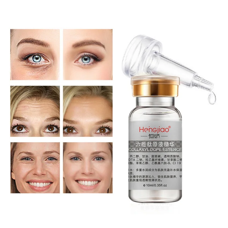 Six Peptides Serum for Face Anti Wrinkle Cream Argireline Collagen Liquid Anti Aging Face Lift Skin Care Face Cream
Six Peptides Serum for Face Anti Wrinkle Cream Argireline Collagen Liquid Anti Aging Face Lift Skin Care Face Cream