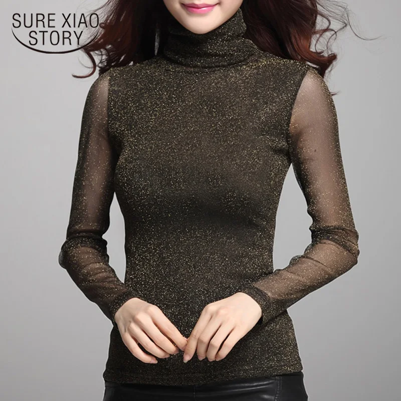 2019 New Fashion Causal Women Tops Female Large Size Sexy turtleneck blouse Mesh Bottoming Shirt 63E 30
2019 New Fashion Causal Women Tops Female Large Size Sexy turtleneck blouse Mesh Bottoming Shirt 63E 30