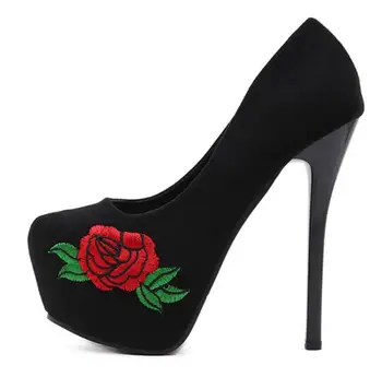 High Heels Wedding Shoes Woman Women Pumps Ladies Embroider Zapatos Mujer Platform Sapato Feminino Girls Chaussure Femme P161222
High Heels Wedding Shoes Woman Women Pumps Ladies Embroider Zapatos Mujer Platform Sapato Feminino Girls Chaussure Femme P161222