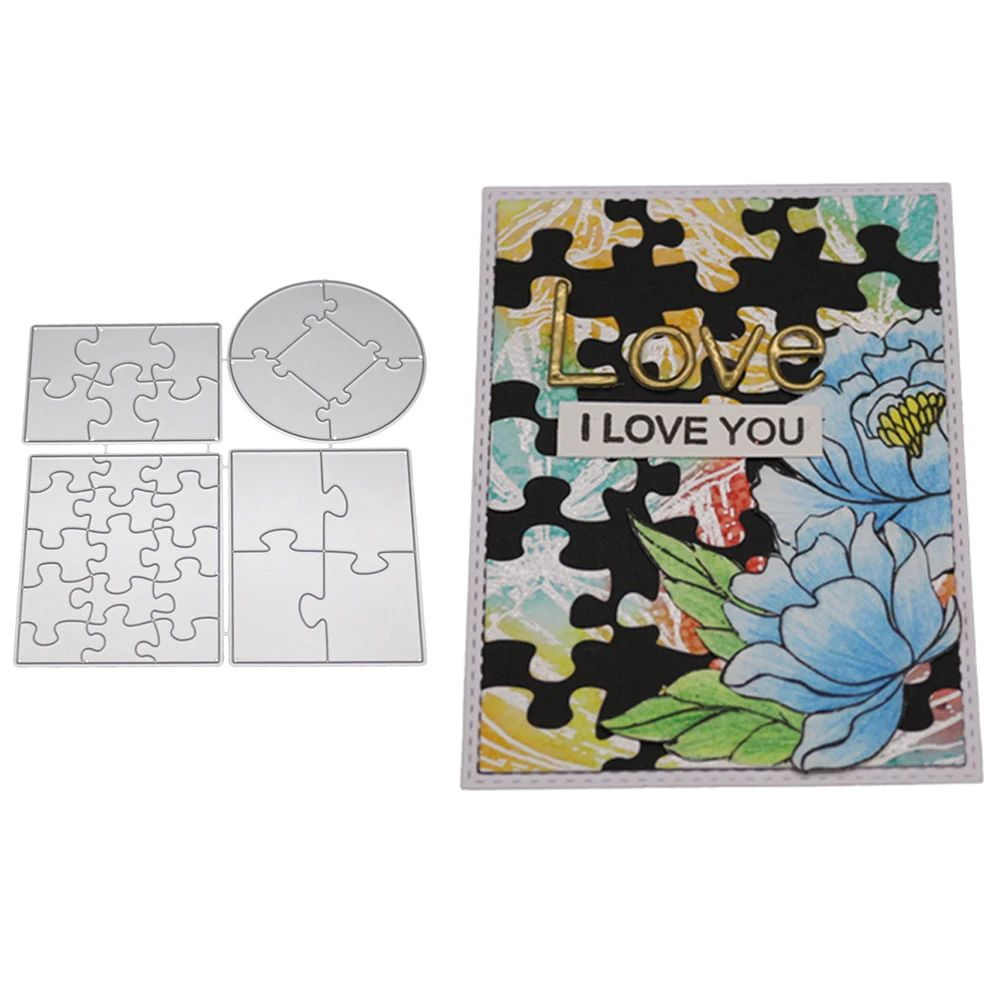 Swovo 4Pcs Puzzle background Stitched Metal Cutting Dies DIY Scrapbooking Stamps Craft Embossing Die Cut Making Stencil Template
Swovo 4Pcs Puzzle background Stitched Metal Cutting Dies DIY Scrapbooking Stamps Craft Embossing Die Cut Making Stencil Template