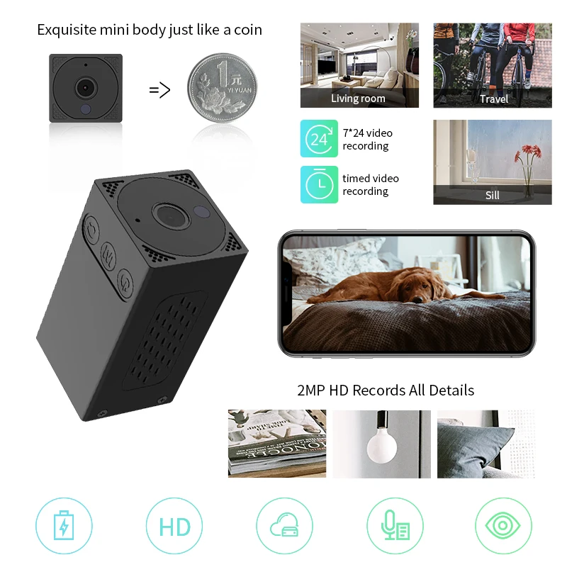 Meisort V20 Home Security IP Camera Wi-Fi Wireless Mini Network Surveillance Wifi 1080P Night Vision CCTV Camera
Meisort V20 Home Security IP Camera Wi-Fi Wireless Mini Network Surveillance Wifi 1080P Night Vision CCTV Camera