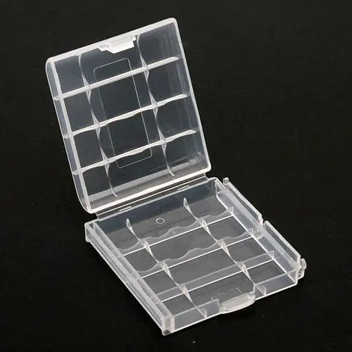 EDT-Hard Clear Battery Box Storage Case Holder For 4 AA AAA Rechargeable Batteries
EDT-Hard Clear Battery Box Storage Case Holder For 4 AA AAA Rechargeable Batteries