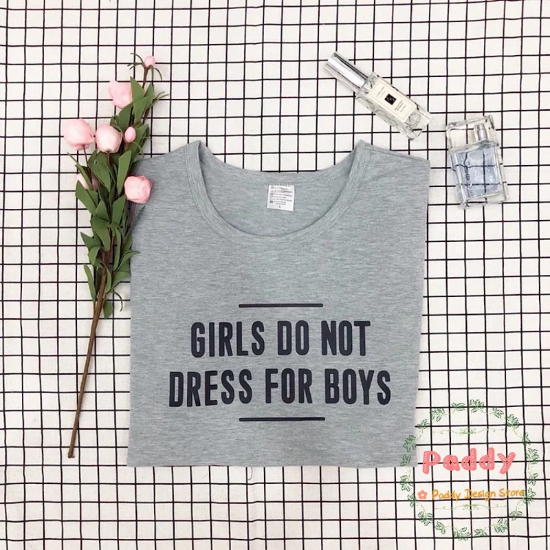 OKOUFEN Girls do not for boys shirt feminist tumblr woman girl tshirt casual funny letter print tee short sleeve cute top
OKOUFEN Girls do not for boys shirt feminist tumblr woman girl tshirt casual funny letter print tee short sleeve cute top