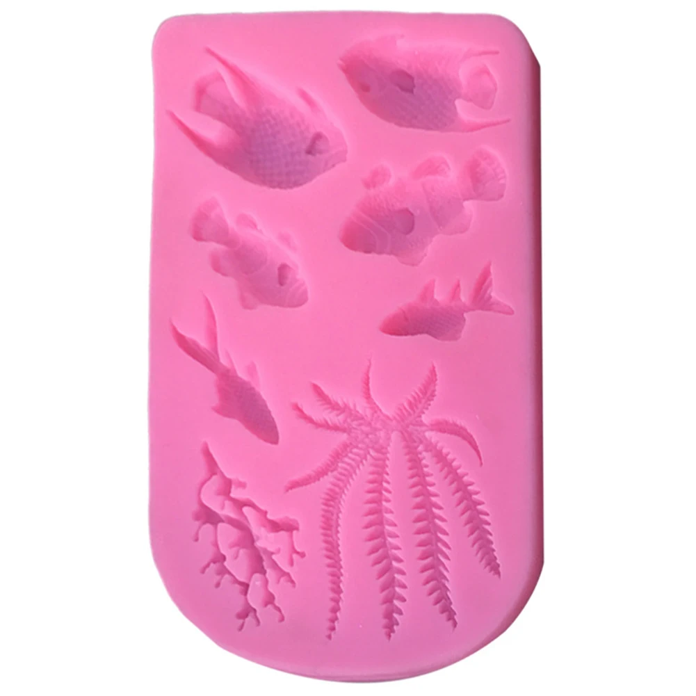 8 In 1 Non Stick Silicone Fondant DIY Chocolate Decorating Border Home Kitchen Tools Cake Mold Fish Seaweed Coral Marine Animal
8 In 1 Non Stick Silicone Fondant DIY Chocolate Decorating Border Home Kitchen Tools Cake Mold Fish Seaweed Coral Marine Animal