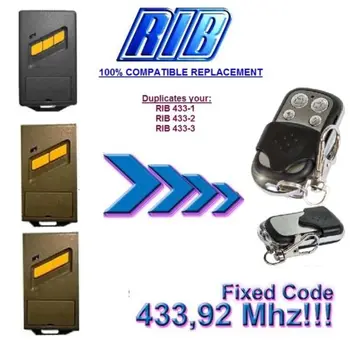 for copy RIB 433-1, RIB 443-2, RIB 443-3 Replacement remote control, 433,92Mhz fixed code
for copy RIB 433-1, RIB 443-2, RIB 443-3 Replacement remote control, 433,92Mhz fixed code